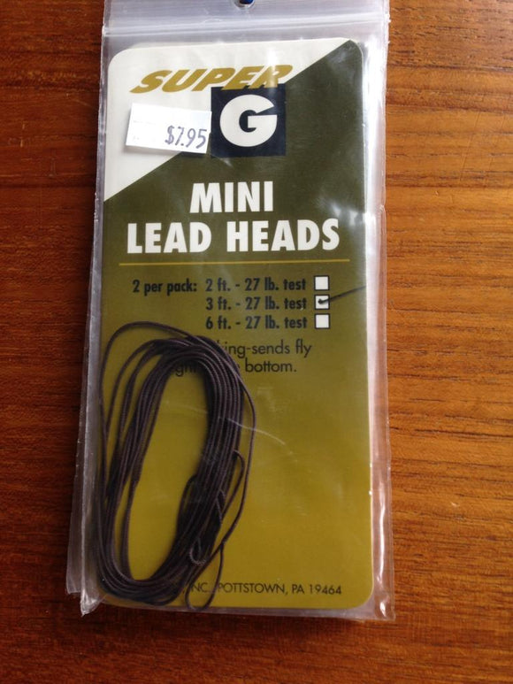 Super G Mini Lead Heads - 3 ft.