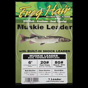 Frog Hair - Dual Tapered Muskie Leader