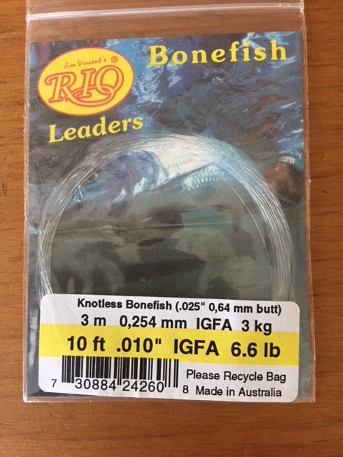 RIO IGFA Knotless Bonefish Leader