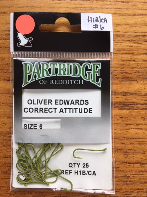 Partridge of Redditch H1B/CA Oliver Edwards Correct Attitude Nymph Hook