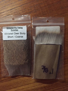 Whitetail Deer Body Hair - Short Coarse - Light