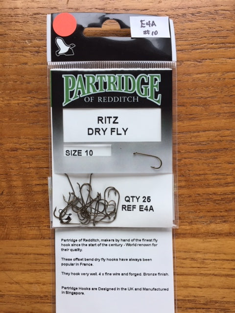 Partridge of Redditch E4A Ritz Dry Fly Hook