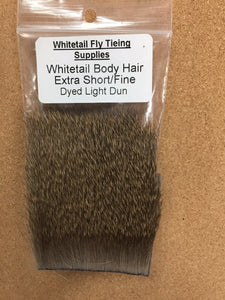 Whitetail Deer Body Hair Dyed - Extra Fine